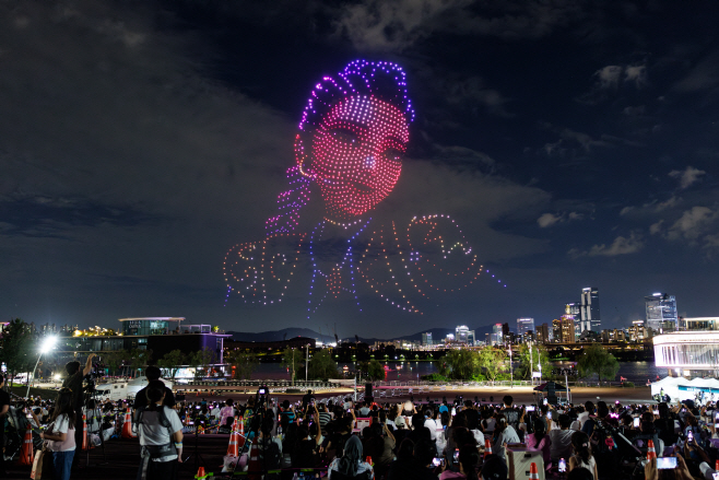 2025 한강 드론 라이트 쇼 케데헌 공연 현장 사진(250907)