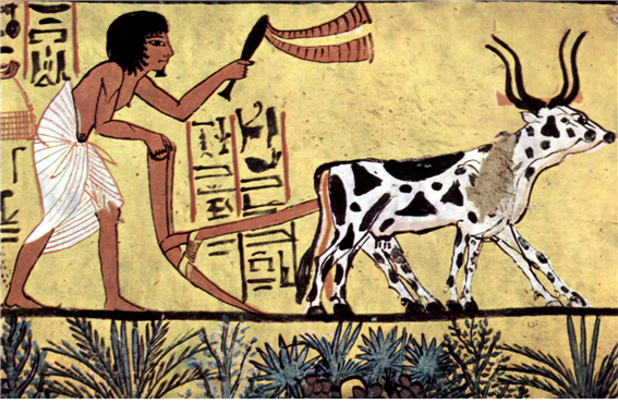 기원전 1200년경 이집트 분묘 속의 벽화