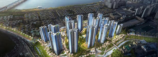 서울 서초구 '반포 래미안 트리니원' 아파트 조감도