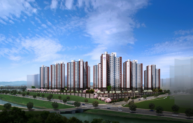 [이미지] 이천 중리 B3블록 금성백조 예미지 주경투시도