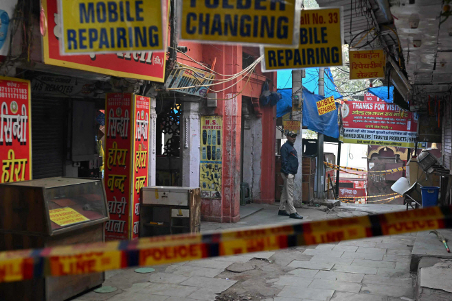 INDIA-EXPLOSION <YONHAP NO-3826> (AFP)