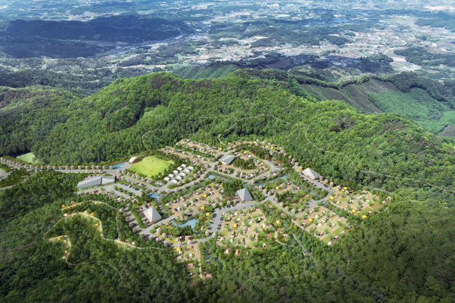 02.3 청주시 코베아캠핑랜드 조성사업 행정절차 완료… 26일 첫삽. 사진(캠핑장 조감도)