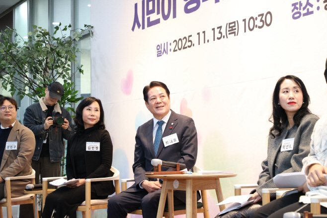 안양문화예술재단 민선8기 3주년 간담회 사진2(13일 오전 10시30분 평촌아트홀 1층 아트림)