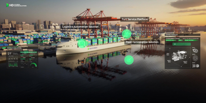 사진. HD현대의 AI 기반 운항 솔루션 '오션와이즈' 이미지