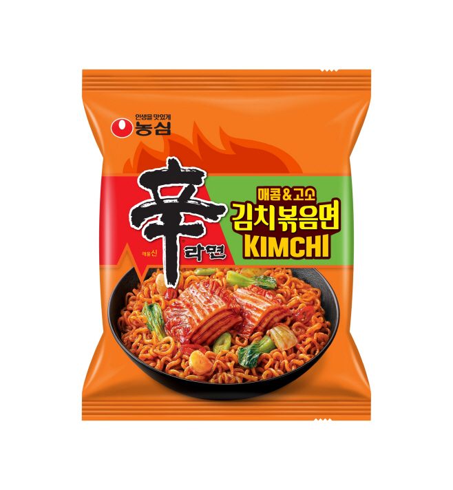 농심 신라면 김치볶음면 제품 이미지 (국내 출시)