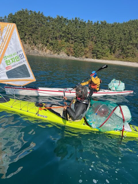 카약타고 해양플라스틱 5톤 수거