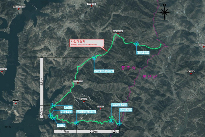 02.1 청주시, ‘한반도 횡단’ 동서트레일 지역 내 조성 준공. 사진(청주지역 구간)
