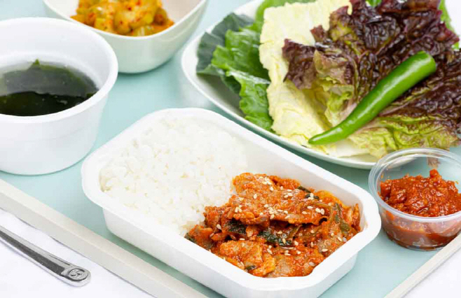 대한항공 기내식 제육쌈밥