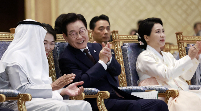 이재명 대통령, 한-UAE 문화교류 행사 참석<YONHAP NO-4620>