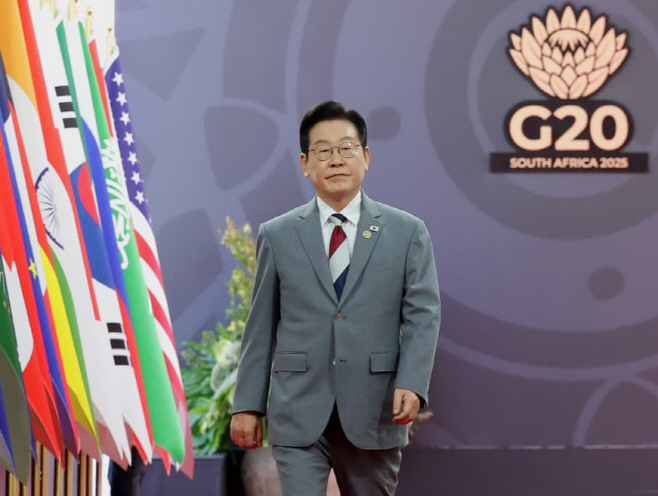 이재명 대통령, 주요 20개국(G20) 정상회의 참석<YONHAP NO-4344>