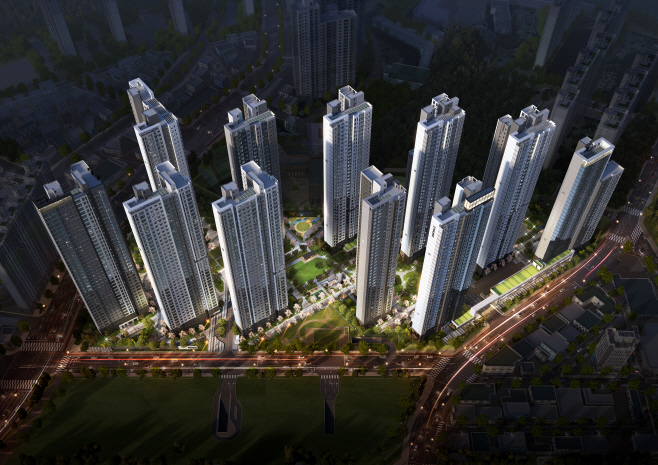 의왕시청역SK뷰아이파크_정면조감도