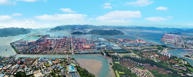 광양제철소 전경사진 파노라마 1