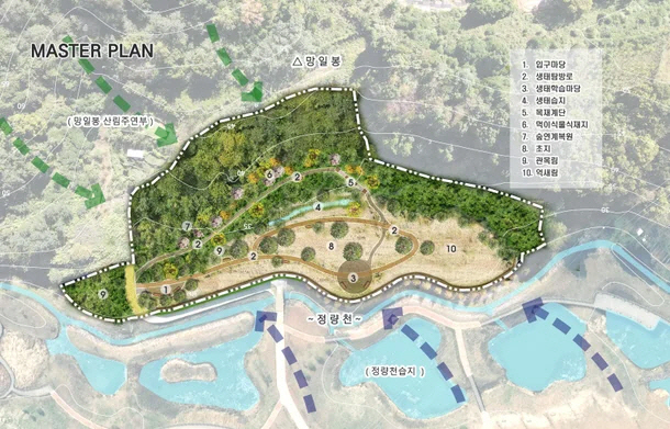 통영 정량천 생태계 복원사업 이미지