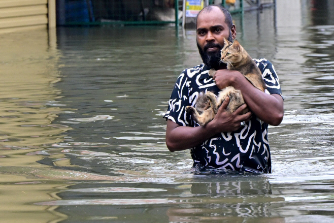 SRI LANKA-WEATHER-FLOOD <YONHAP NO-3062> (AFP)