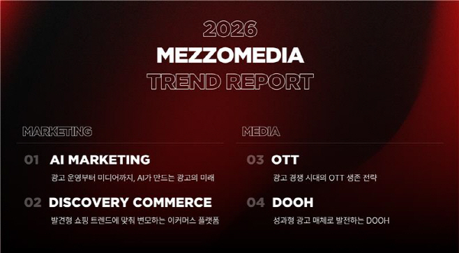 20251201 [CJ메조미디어 사진자료] CJ메조미디어가 ‘2026 트렌드 리포트’를 발행했다