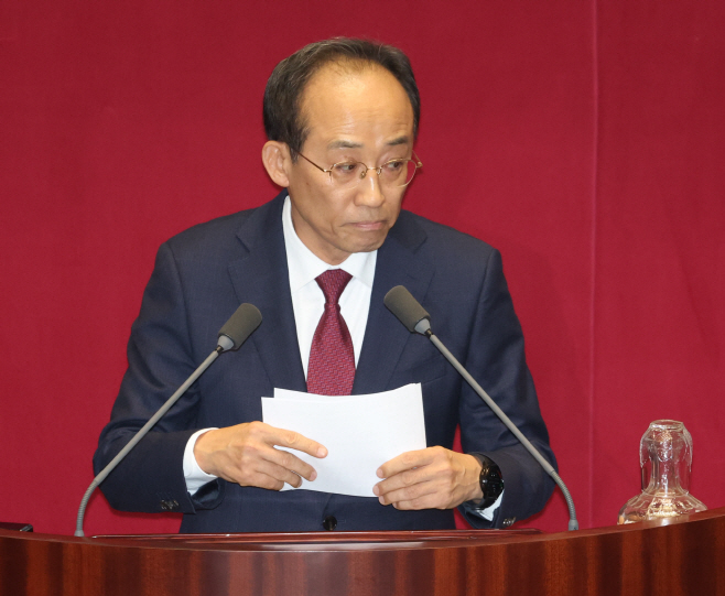 체포동의안 표결 앞둔 추경호 의원<YONHAP NO-5080>