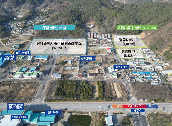 순천시 그린바이오 산업 전진기지 일원