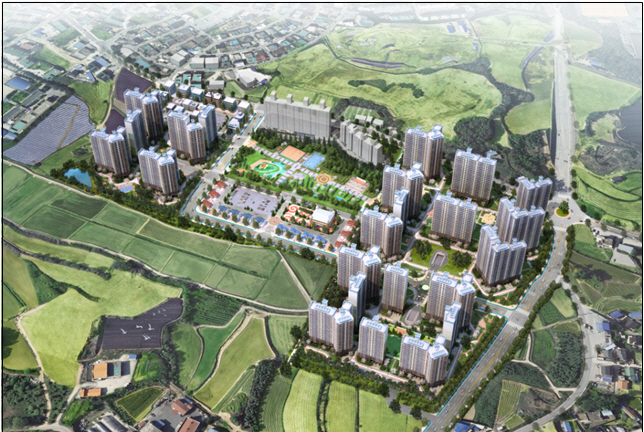 2_‘대소 삼정지구 도시개발사업’ 가처분 용지 분양_조감도(대소 삼정지구 사진)