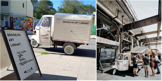 브루클린 아트 도서관의 홍보대사, ‘북모바일’