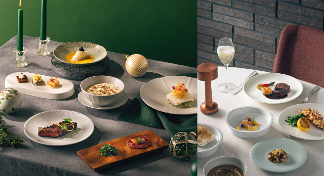 안다즈 서울 강남 조각보 연말 페스티브 디너