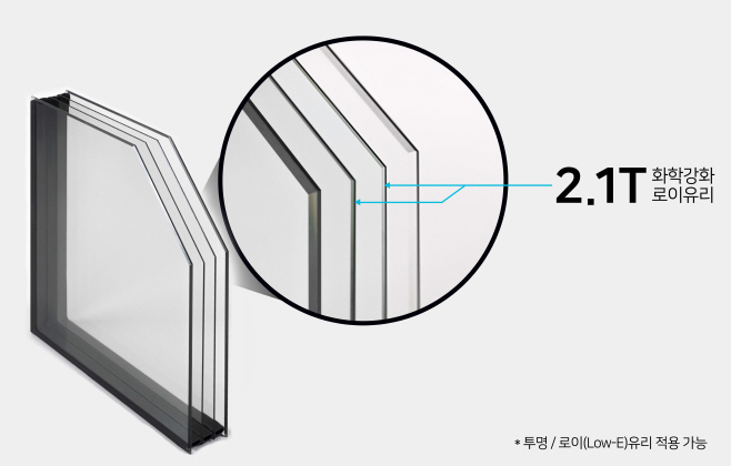 KCC글라스 경량다복층유리 시스템'을 개발