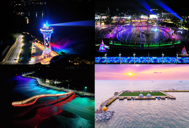 11일 (홍성군, 서부권 관광벨트 구축...연간 유동인구 300만 돌파)_홍성군 서부권 관광명소의 밤모습 (1)