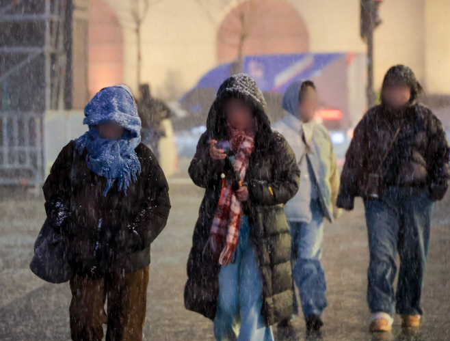 '첫 눈 치고는 꽤 많은 눈'<YONHAP NO-5171>
