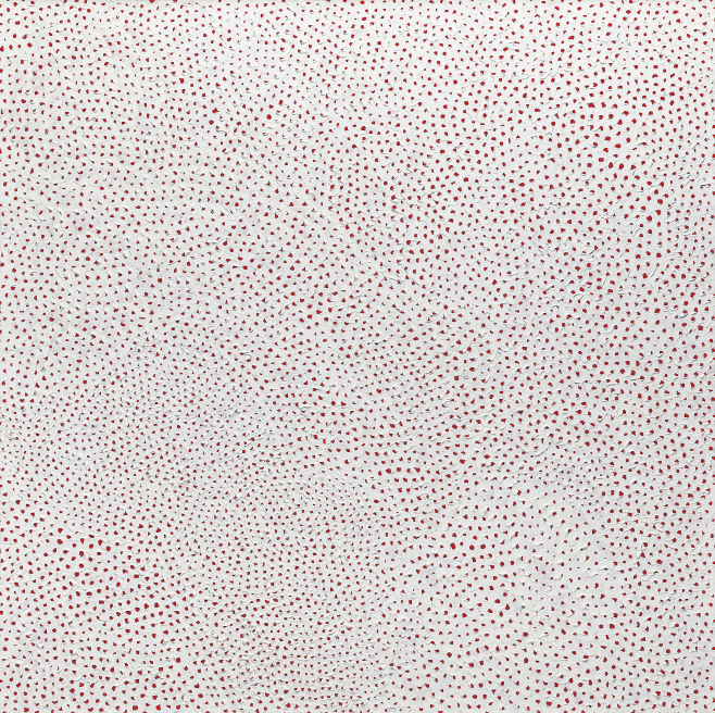 Lot. 50, 야요이 쿠사마1929 - , Japanese, [Infinity-Nets (OBBXT)], acrylic on canvas, 100×100cm, 2006, 별도문의