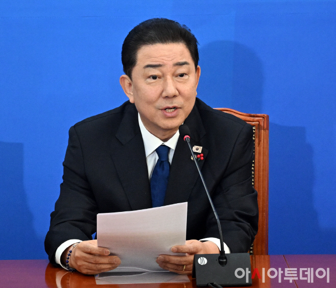 김병기 더불어민주당 원내대표 송의주 기자 원대회의