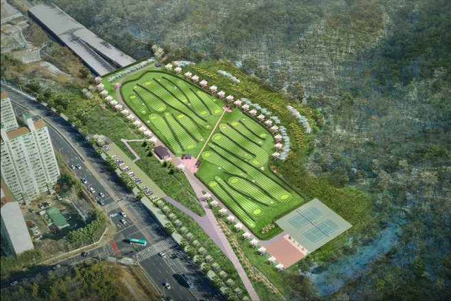 시민소통과([기획]의정부시, 우리동네 정책로드맵 ‘송산2동편’)10-부용파크골프장 조성사업 조감도