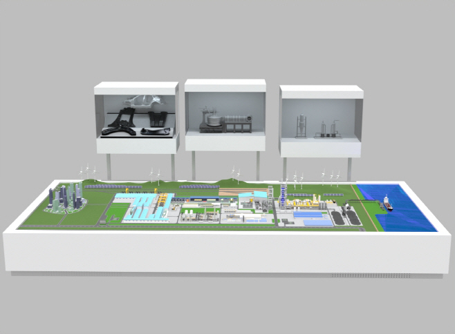 현대제철 미국 전기로 제철소 모형 사진 (1)