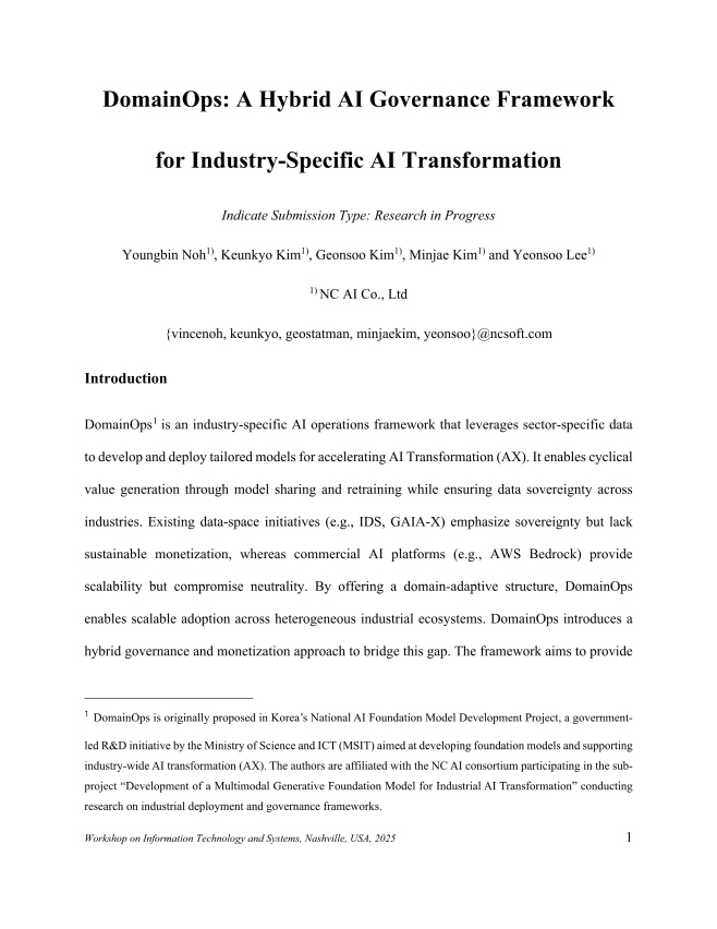 [NC AI 보도사진]NC AI, WITS 2025에서 ‘독자AI’ 산업 특화 플랫폼 연구 성과 발표 1