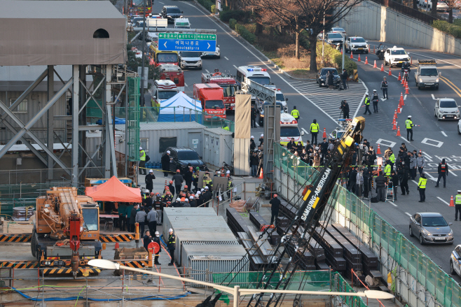 여의도 신안산선 공사현장 매몰 사고 발생