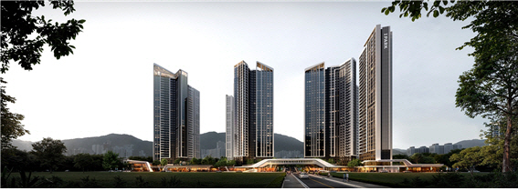 부산 온천5구역 재개발 사업 투시도