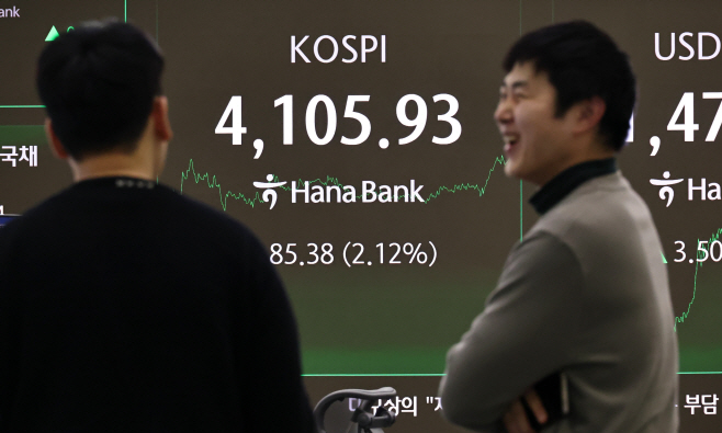 코스피ㆍ코스닥 상승 마감<YONHAP NO-4738>