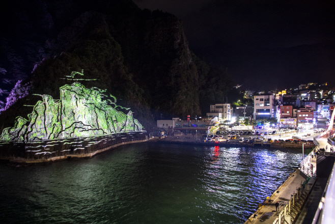 울릉군 미디어파사드 상시운영 4