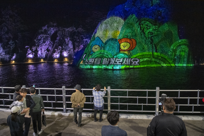 울릉군 미디어파사드 상시운영 3