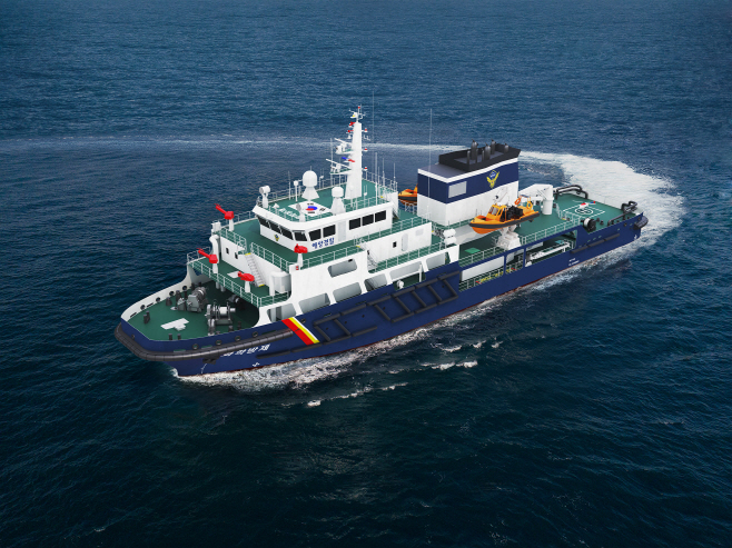 (사진)해경1,900톤급 다목적 화학방제함 조감도