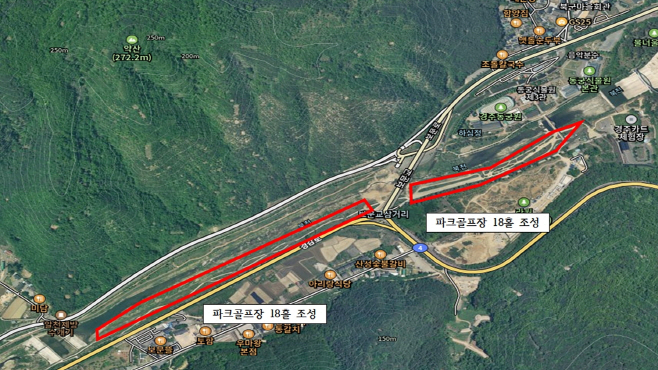1. 동궁원 인근에 36홀 파크골프장 조성