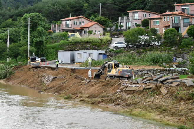 무정면 동강리 피해지역