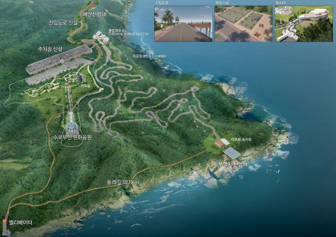 1. 사진자료 - 삼척 루지 조감도
