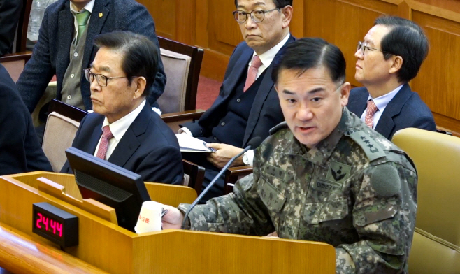 여인형 전 국군방첩사령관 , 탄핵심판 5차 변론 ...<YONHAP NO-5441>