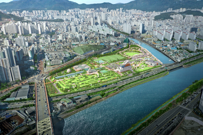 부산 수영공공하수처리시설 현대화 민간투자사업 조감도