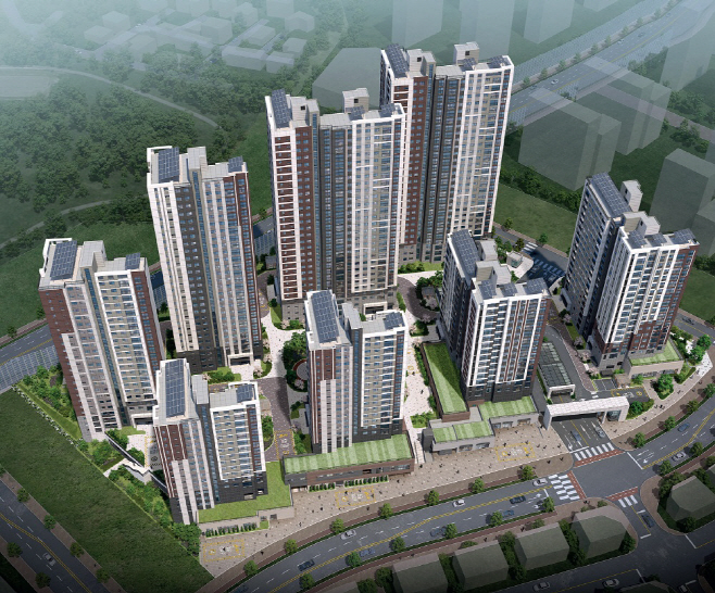 경기 구리갈매역세권 A4블록 단지조감도