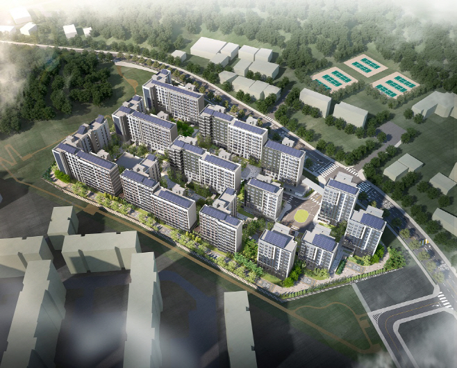 경기 김포고촌2 A1블록 단지조감도