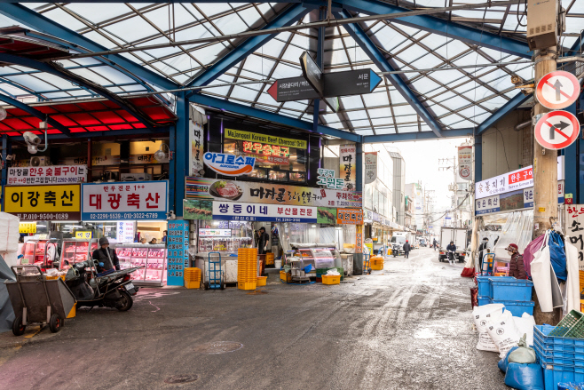 (사진9) 마장 축산물시장