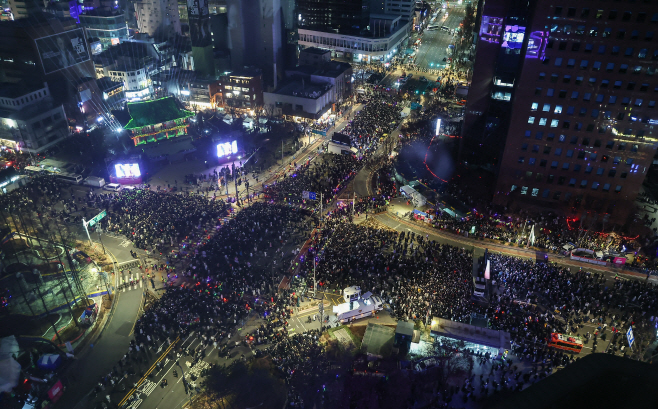 2026년 맞이하는 시민들<YONHAP NO-0050>