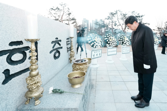 광주시 2026년 병오년 새해맞이 현충탑 참배