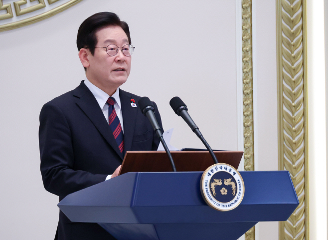 이재명 대통령, 신년 인사말<YONHAP NO-3083>