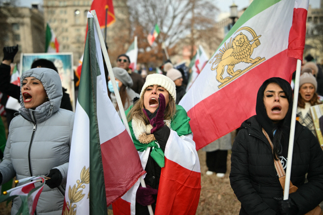 US-IRAN-POLITICS-PROTEST <YONHAP NO-1965> (AFP)